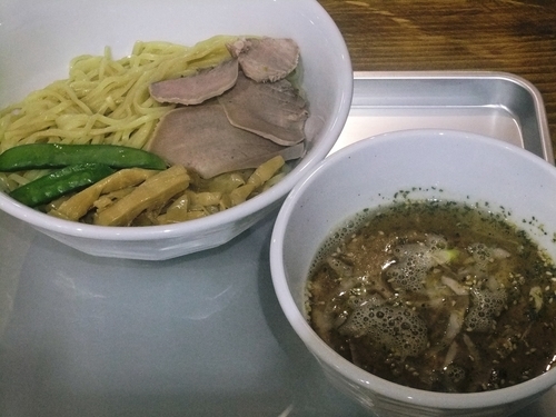「【限定】タン塩レモンつけ麺（並）（850円）」@らーめん なぶら 京王八王子店の写真