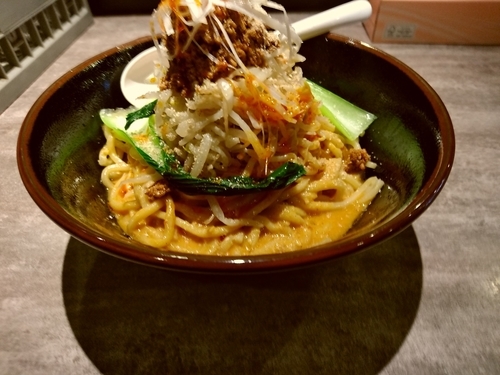 「冷やし坦々まぜそば(中盛・250g)780円」@麺処 湊生の写真