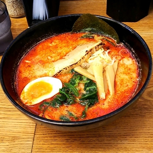 「黒琥担々麺(大辛)」@麺屋 黒琥〜KUROKO〜 豊洲店の写真