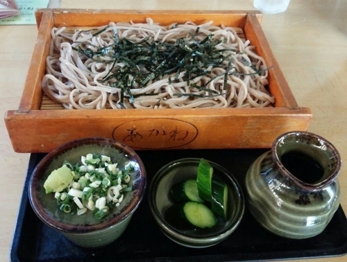 「ざるそば700円麺パス仕様540円」@あかね食堂の写真