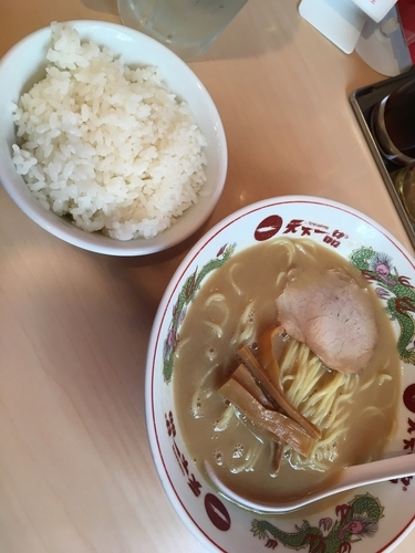 「こってり並 半ライス」@天下一品 池袋西口店の写真