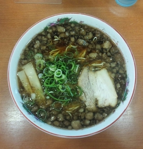 「尾道ラーメン大盛760円」@暁の写真