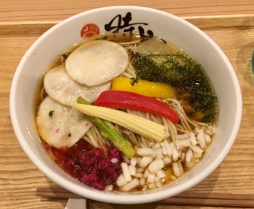 「お漬け物や旬の野菜冷やしたん」@中華蕎麦 時雨の写真