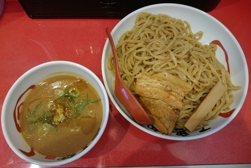 「濃厚魚介つけ麺(大盛)　850円」@三豊麺 ～斬～ 浅草ROX前店の写真