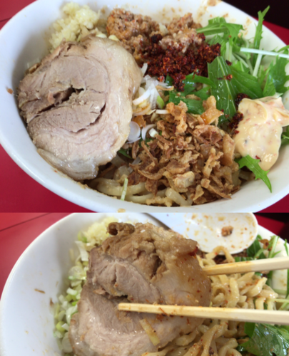 「【限定】冷やし坦々まぜそば−大− 950円」@ラーメン一心の写真