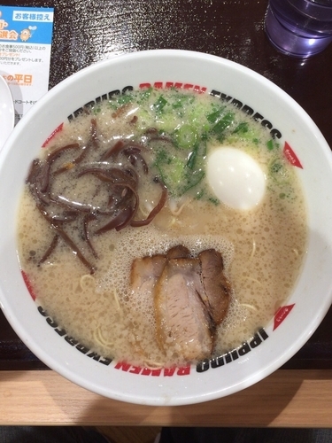 「とんこつ玉子入り」@IPPUDO RAMEN EXPRESS ゆめタウン廿日市店の写真