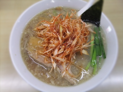 「ネギ入りラーメン」@本格的豚骨そば まりぼの写真