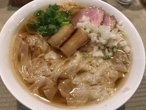 「鴨ワンタン麺900円」@らーめん 鴨to葱の写真