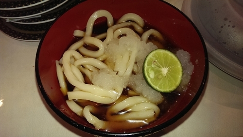 「すだちとおろしの冷やしうどん」@はま寿司 町田野津田店の写真