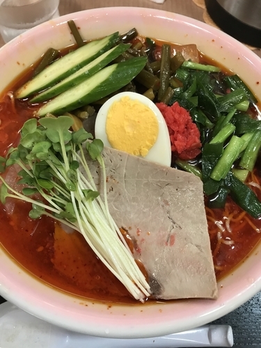 「冷やし満ニラ 塩」@さかえや本店の写真