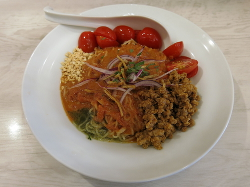 「豆乳入りクリーミートマト担担冷麺：930円」@太陽のトマト麺 上野広小路支店の写真