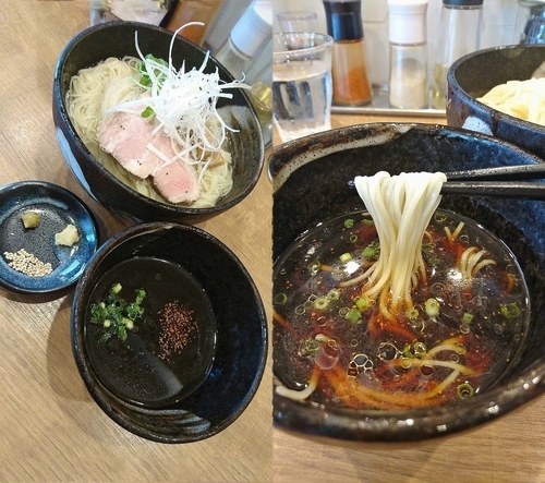 「昼の部限定『冷やし醤油つけそば 大盛(￥900)』」@自家製麺 らーめん工房 縁の写真