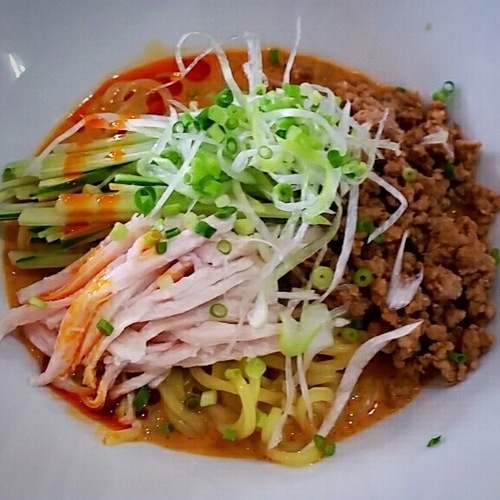 「【夏期限定】冷やし担々麵 ７００円」@汁そば といろの写真