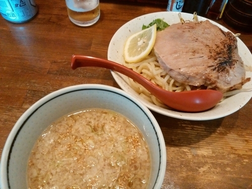 「醤油つけそば」@ラーメンアキラの写真
