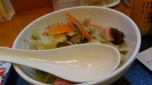 「野菜たっぷり食べるスープ７３４円」@長崎ちゃんぽん リンガーハット 赤坂見附店の写真