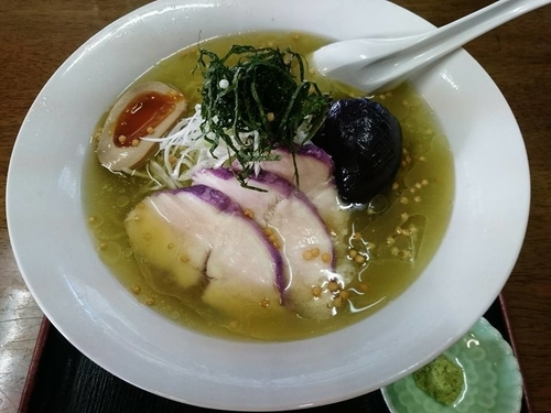 「奥久慈茶塩冷やし麺」@奥久慈ラーメン なかざわの写真