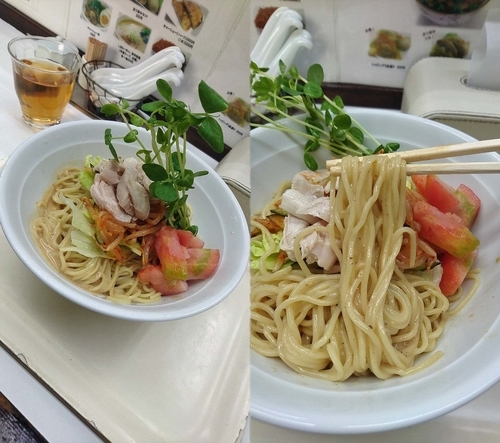 「限定『香り醤油のサラダ麺(￥800)』」@塩ラーメン・つけめんのお店 はないちの写真