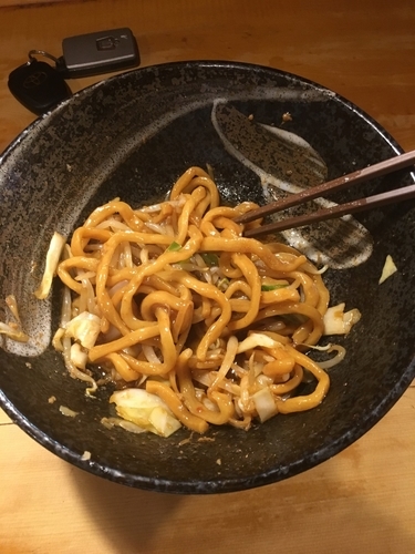 「まぜそば」@極太濁流ラーメン ら・けいこ 東片端店の写真