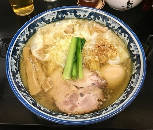 「塩ワンタンメン 1030円」@麺処 ら塾の写真
