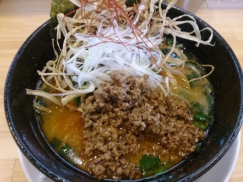 「肉みそごぼとん」@らーめん 大気見の写真