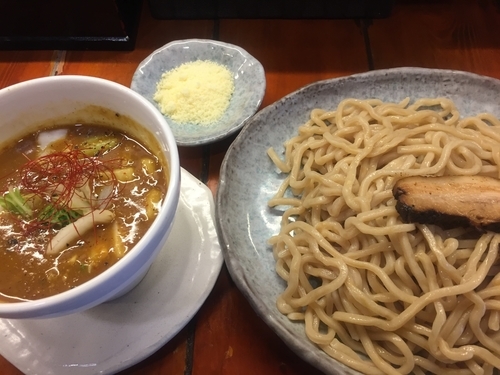 「匠の咖喱つけ麺・大（880円）」@つけ麺 紫匠乃 門前仲町店の写真