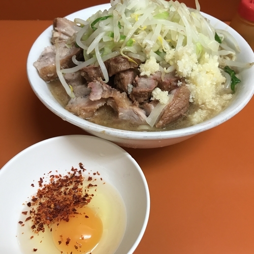 「小 豚 たまご 700＋250＋80円」@ラーメン二郎 相模大野店の写真