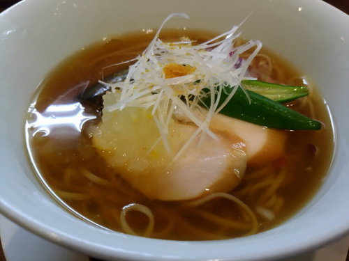 「【限定】アジ煮干しの冷やしそば880円+ランチ豚飯」@麺や維新の写真