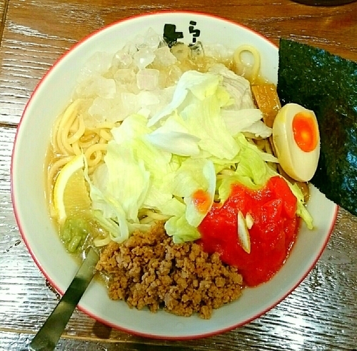 「バリバリ魚の塩冷やしめん【限定】」@らーめん よし丸の写真