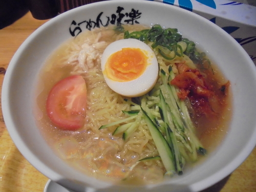 「【限定】冷製昆布鶏塩らーめん　９５０円」@利尻らーめん 味楽 新横浜ラーメン博物館店の写真