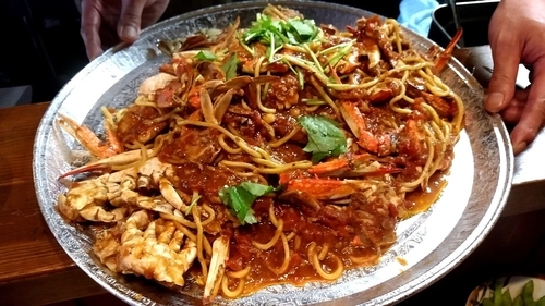 「【気まぐれ限定】アキラ式渡り蟹のトマトソースFINAL？」@ラーメンアキラの写真