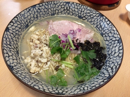 「炙り鯛のほぐし鯛そば(限定)830円」@㐂九八 ～garage～の写真