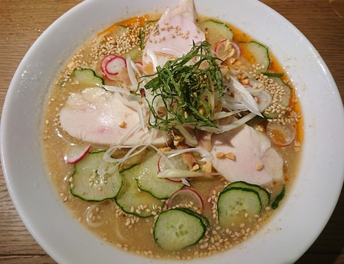 「【1周年記念－第2弾－】冷や汁ソバ」@中華そば 二階堂の写真