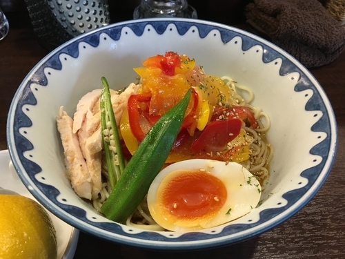 「プレミアムモルツ（小）＋フレッシュレモンの冷やし中華」@GANCON NOODLEの写真