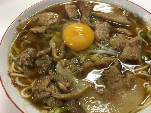 「中華そば肉入（大）」@いのたに 鳴門店の写真