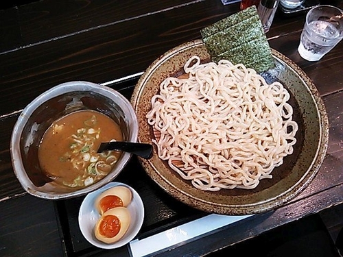 「豚骨魚介つけ麺・煮玉子」@ムッチリつけ麺 ムッチーの写真