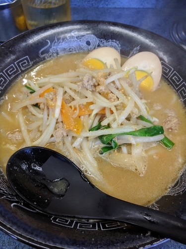 「濃厚味噌ラーメン 味玉」@ラーメン福屋 矢口店の写真