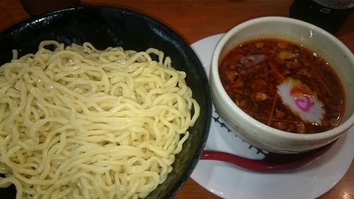 「辛味つけそば(950円)大盛り無料」@横浜中華そば 維新商店の写真