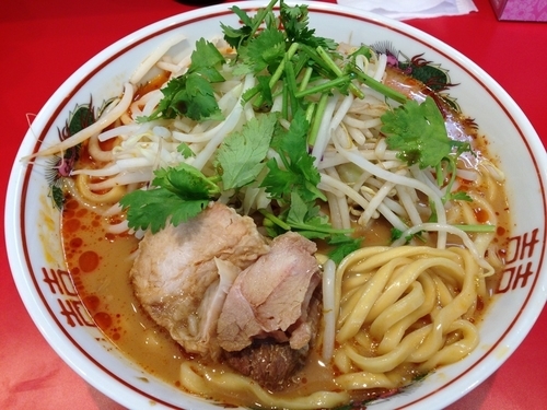 「スパ辛ラーメン（辛み普通）」@ラーメン 風らいぼうの写真