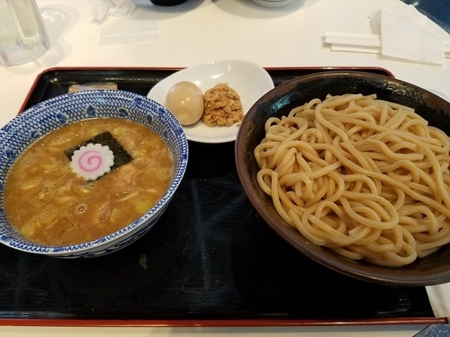 「特製つけ麺 1080円」@六厘舎 羽田空港店の写真