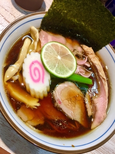 「【気まぐれ限定】鴨だし中華そば ￥850」@中華そば 四つ葉の写真