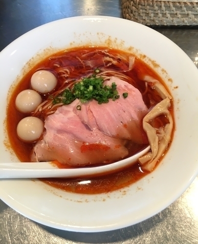 「冷やしスペダレ煮干清湯 胡麻油ver ￥850」@さんじの写真