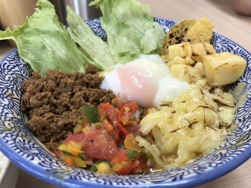 「メキシカンまぜそば（追い飯付き）」@狼煙 大宮店の写真