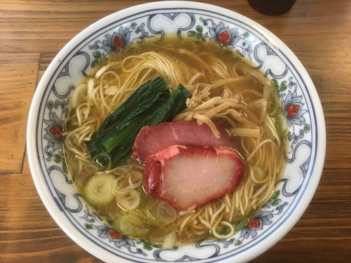 「貝そば800円」@まるえ食堂の写真