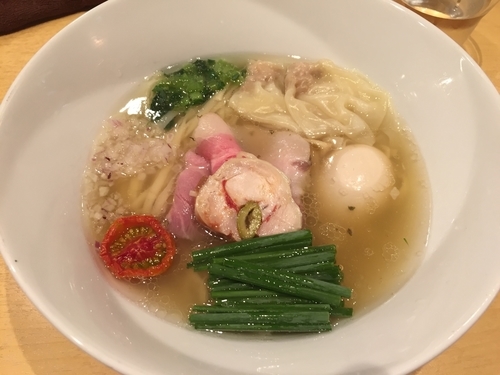 「特製塩そば 平打ち麺」@饗 くろ㐂の写真