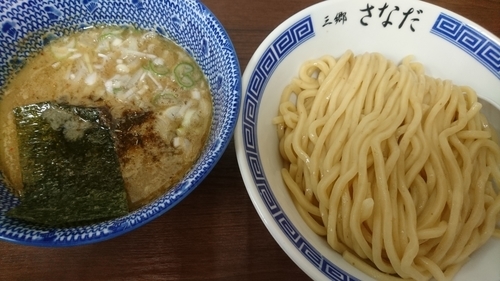 「つけめん＋肉切り落とし＋替えつけ」@つけめん さなだの写真