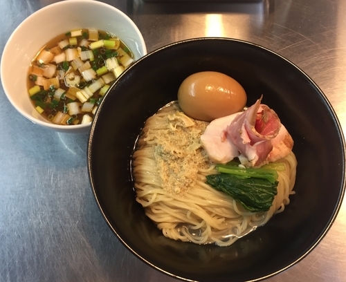 「貝節潮つけそば900円」@貝節麺raikの写真