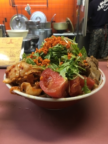 「冷やし中華」@ラーメン荘 おもしろい方への写真