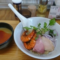 【限定】つめたい旨辛海老つけそば