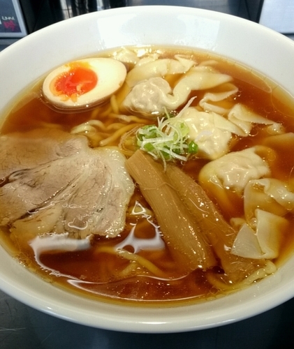 「ワンタンめん」@自家製麺 らあめん吟の写真