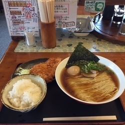 味玉そば＆チキンカツライス Cランチ